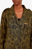 Smythe Green Army Floral Print Pant and Jacket Set Size XS 00