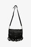 Proenza Schouler Black Leather PS1 Fringe Messenger Bag
