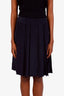 Pre-loved Chanel™ Black Silk Pleated Mini Skirt Size 40