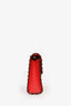Valentino Red Leather Rockstud Flap Crossbody Bag