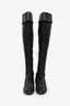 Guiseppe Zanotti Black Leather Knee High Boots Size 35.5
