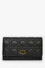 Christian Dior Black Grained Leather Cannage Caro Belt Pouch