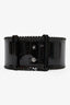 Alaïa Black Patent Leather Wide Waist Belt Size 80