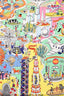 Hermès Orange Multicolour Silk 'Exposition Universelle' Silk Scarf 90