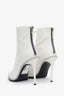 Alexander Wang White Leather Nova Studded Ankle Boots Size 39.5