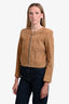 Sandro Brown Suede Jacket Size 3