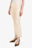 Dorothee Schumacher Cream Denim High Waisted Straight Leg Jeans Size 3