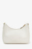 Prada White Saffiano Leather Re-Edition Shoulder Bag with Strap