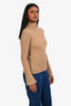 Lorena Antoniazzi Brown Ribbed Turtleneck Sweater Estimated Size XS