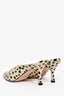 Stuart Weitzman White/Black Polka Dot Mules Size 36