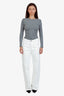 Citizens of Humanity White Denim Straight Leg Ayla Jeans Size 26