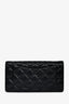 Pre-loved Chanel™ 2011 Black Lambskin Leather Long Wallet