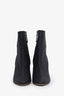 Manolo Blahnik Black Glitter Accents Ankle Boots Size 36.5