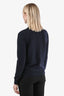 Jil Sander Navy Cashmere Crewneck Sweater Size 34