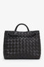 Bottega Veneta Dark Brown Leather Intrecciato Small Andiamo Shoulder Bag