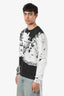 Christian Dior Black/White Cotton Mansion Print Crewneck Size M Mens