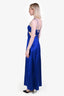 Frame Blue Silk Delicate Keyhole Dress Size S