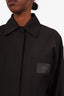 Fendi Black Button Up FF Logo Shirt Size 38