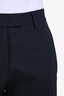 6397 Navy Virgin Wool Trousers Size 4