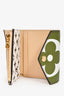 Louis Vuitton 2019 Khaki Green/Beige Giant Monogram 'Zoe' Compact Wallet