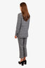 Frame Black/White Wool Houndstooth Two-piece Suit Size XS