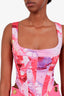 Miaou Pink Printed Corset Top Size XS