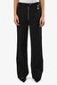 Ganni Black Straight Leg Trousers Size 38