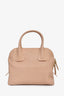 Burberry Pink Leather Greenwood Bowling Bag with Strap