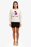 McQ Black/White High Rise Knit Shorts Size S