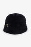Pre-loved Chanel™ 26A Fuzzy Black CC Cloche Hat Size S