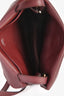 Hermès Burgundy Swift Leather Mini Halzan 22 Crossbody Bag