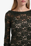 Diane von Furstenberg Green Lace Embroidered Long Sleeve Midi Dress Size 8