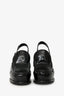 Stella McCartney Black Patent Slingback Loafer Heels Size 39
