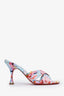 Christian Louboutin Multicolour Floral Satin Mules Size 37