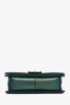 Pre-loved Chanel™ Metallic Green Aged Lambskin Leather Old Medium Boy Bag