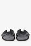 Hermès Black Leather Oran Sandals Size 37