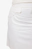 Prada Cream Pocket Detail Mini Skirt Size 38
