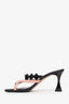 Manolo Blahnik Black/Pink Patent Leather Heels Size 38.5