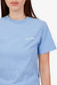Sporty & Rich Blue 'Drink More Water' T-Shirt Size XS
