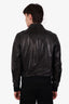 Ralph Lauren Purple Label Black Leather Henfield Plonge Jacket Size S Mens
