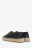 Pre-loved Chanel™ Black Lambskin Leather Interlocking CC Logo Espadrilles Size 36