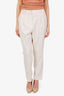 Brunello Cucinelli Cream Stretch-twill Trousers Size 42