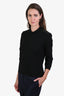 Burberry Black/Green Nova Check Shoulder Trim Sweater Size L