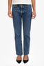 Agolde Blue Mid Rise Frayed Hem Jeans Size 26