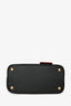 Prada Black Saffiano Leather Small Double Tote Bag