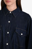 Jenni Kayne Dark Wash Denim Button Down Shirt Size M