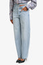 Agolde Light Blue Wash Denim Broken Waistband Jeans Size 24