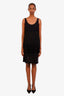 Moschino Black Fringe Tank Top Estimated Size 8