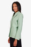 Sandro Green Cotton Double Breasted Blazer Size 42