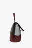 Celine Brown/Burgundy Leather All Soft Bag
